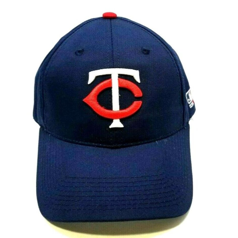 Minnesota Twins Baseball Hat Cap OC Sports Blue MLB TC Logo OSFM  Adjustable